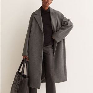 NEVER WORN, New with Tags - Gray Straight Cut Coat - H & M